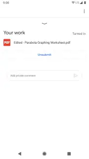 Google Classroom screenshot 7