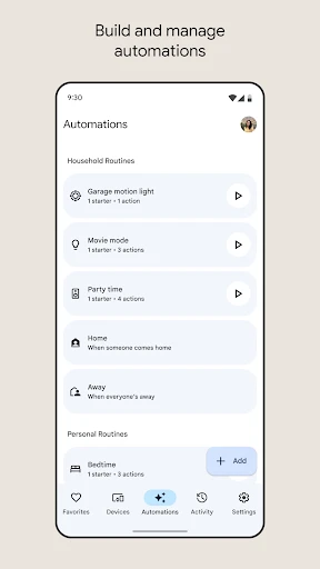 Google Home screenshot