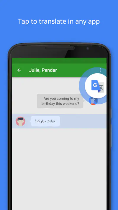 Google Translate screenshot 1