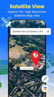 GPS Earth Maps Live Navigation screenshot 2