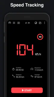 GPS Speedometer : Odometer HUD screenshot 2