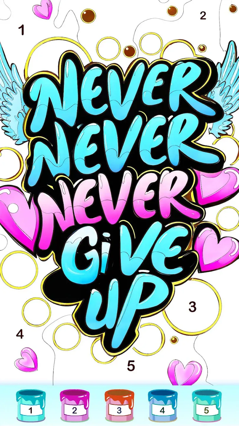 Graffiti Quote Color by number Game Download - ViaAPK