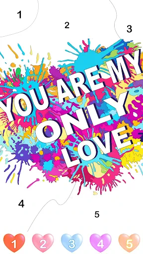 Graffiti Quote Color by number screenshot