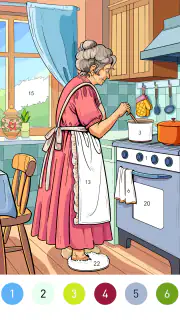 Granny Color By Number Game screenshot 5