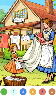 Granny Color By Number Game screenshot 6