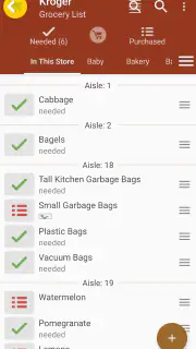 Grocery List App - rShopping screenshot 1