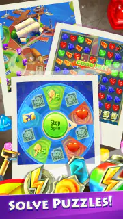 Gummy Drop! Match 3 & Travel screenshot 3