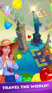 Gummy Drop! Match 3 & Travel screenshot 8