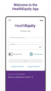 HealthEquity Mobile screenshot 1