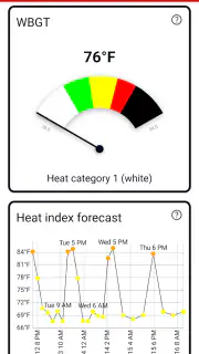 Heat Safety: Heat Index & WBGT screenshot 2
