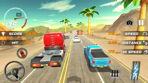 Heavy Traffic Rider Car Game screenshot 3