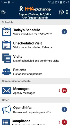 HHAeXchange screenshot