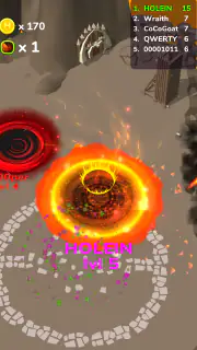 Holein eating games io offline screenshot 5