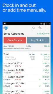 Hours Tracker Time Tracking screenshot 1