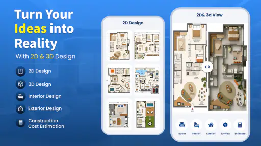 House Design Plan 3D screenshot 2