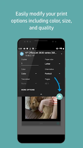 HP Print Service Plugin screenshot