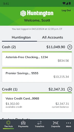 Huntington Mobile Banking screenshot