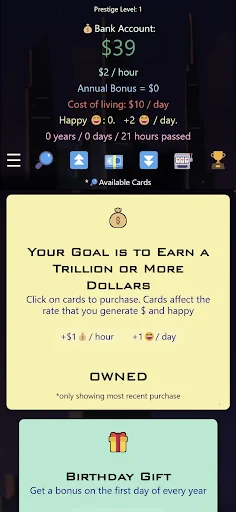Idle Trillionaire: Money Game screenshot