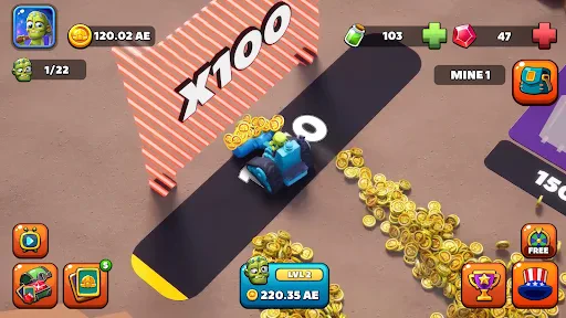 Idle Zombie Miner: Gold Tycoon screenshot