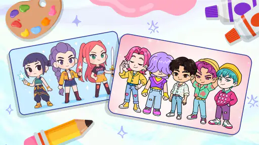 Idol Draw: Coloring Master screenshot 1