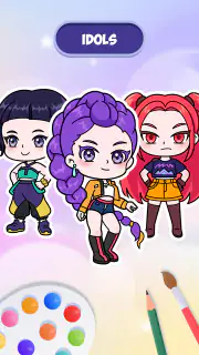 Idol Draw: Coloring Master screenshot 3
