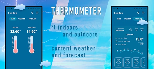 Indoor thermometer screenshot