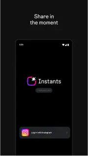 Instants, an Instagram app screenshot 1