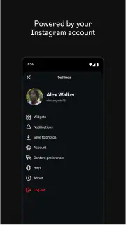 Instants, an Instagram app screenshot 6