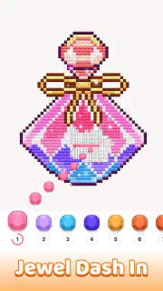 Jewelscapes: Color by Number screenshot 1