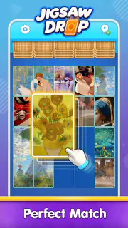 Jigsaw Drop: Solitaire Puzzle screenshot 2