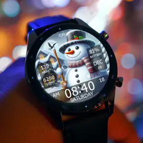 Key WF55 Snowman Watch Face screenshot 2