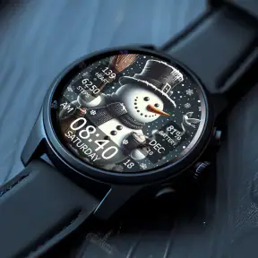 Key WF55 Snowman Watch Face screenshot 3