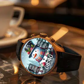 Key WF55 Snowman Watch Face screenshot 4