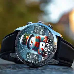 Key WF55 Snowman Watch Face screenshot 5