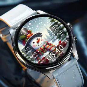 Key WF55 Snowman Watch Face screenshot 7