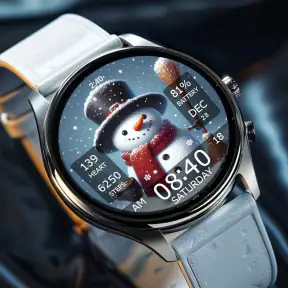 Key WF55 Snowman Watch Face screenshot 8