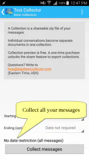 Legal Text Collector screenshot 1