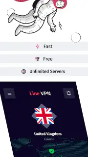 Line VPN screenshot 1