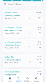 Live Scores : NFL NCAA NBA MLB screenshot 2