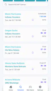 Live Scores : NFL NCAA NBA MLB screenshot 3