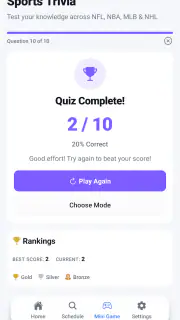 Live Scores : NFL NCAA NBA MLB screenshot 5