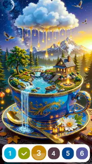 Magic Fantasy Paint by Numbers screenshot 2