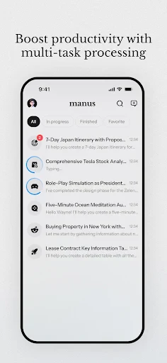 Manus AI screenshot