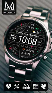 MD307 Digital watch face screenshot 1