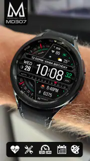 MD307 Digital watch face screenshot 2