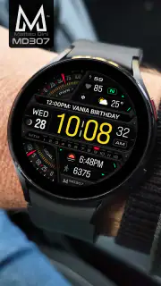 MD307 Digital watch face screenshot 4