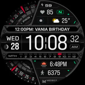 MD307 Digital watch face screenshot 8