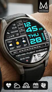MD339 Digital watch face screenshot 1