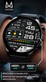 MD339 Digital watch face screenshot 3