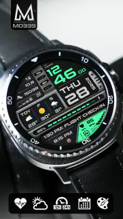 MD339 Digital watch face screenshot 5